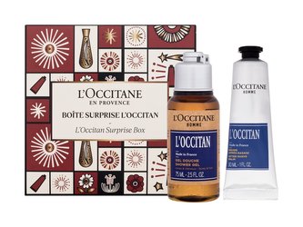L'Occitane Surprise Box sprchový gel L'Occitan Shower Gel Body & Hair 75 ml + balzám po holení L'Occitan After Shave Balm 30 ml