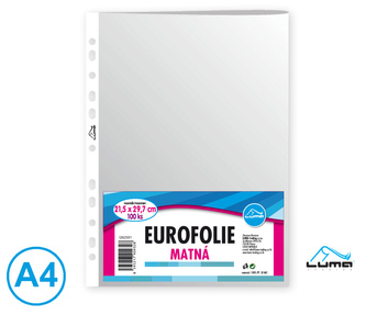 Eurofolie A4 - matná 100ks LUMA