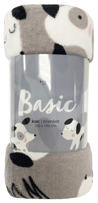 Deka z mikrovlákna BASIC pejskové 130x170 cm Essex Deka z mikrovlákna BASIC pejskové 130x170 cm Essex