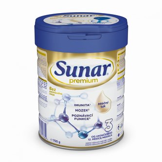 Sunar Premium 3 batolecí mléko 700 g