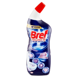 Bref Excellence Gel Color Activ+ kapalný WC čistič s vůní levandule 700 ml
