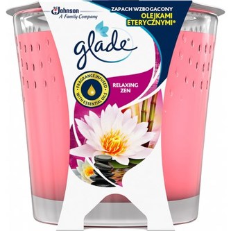 Glade Relaxing Zen vonná svíčka 129 g