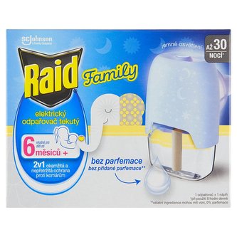 Raid elektrický odpařovač s tekutou náplní Family 1+21ml Raid elektrický odpařovač s tekutou náplní Family 1+21ml