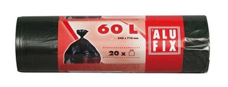 Alufix odpadkové pytle černé 60 l 20 ks