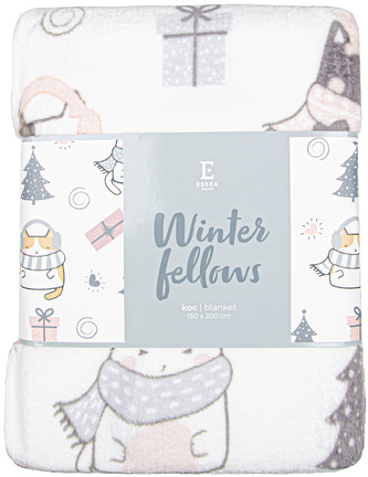 Deka z mikrovlákna WINTER FELLOWS bílá 150x200 cm Essex Deka z mikrovlákna WINTER FELLOWS bílá 150x200 cm Essex