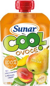 Sunar Cool ovocná kapsička hruška, mango a banán 120 g