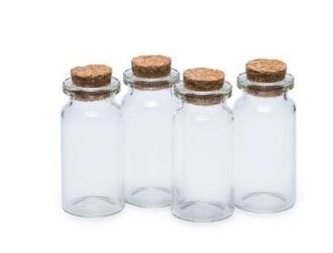 Buteleczki szklane 2,2x5cm 4szt