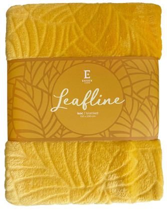 Deka z mikrovlákna LEAFLINE žlutá 150x200 cm Essex Deka z mikrovlákna LEAFLINE žlutá 150x200 cm Essex