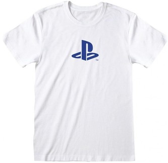 Tričko PlayStation Blue Logo White Unisex XL