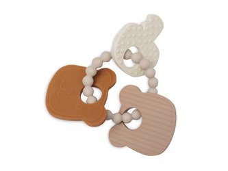 Kousátko klíčky silikon Teddy Bear