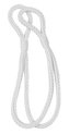 Dekorační ozdobná proplétaná šňůra na závěsy ELENA bílá 54 cm Mybesthome