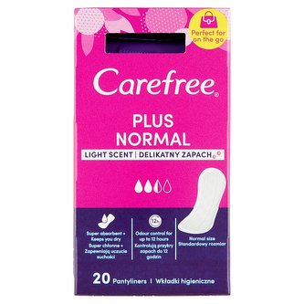 Carefree Plus Normal intimky s jemnou vůní 20 ks