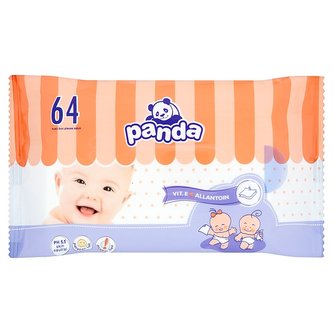 Panda vlhčené ubrousky 64 ks