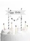 Piker Happy Birthday srebrny