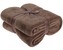 Deka fleece 180 x 230 cm ESSENTIALS hnědá