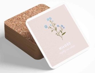 Podstawka korkowa - Miłość nigdy nie ustaje