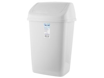 ODPADKOVÝ KOŠ SLIM 35L VÝKLOPNÝ BÍLÝ