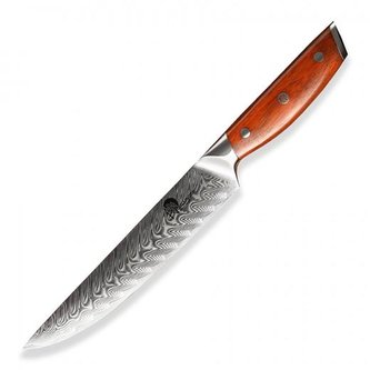 Nůž Dellinger plátkovací Carving 8,5" (210mm) Rose-Wood Damascus
