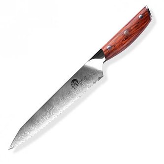 Nůž Dellinger na chléb Bread 8,5" (210mm) Rose-Wood Damascus