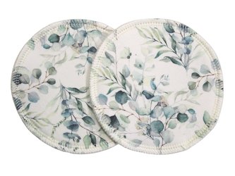 BIO Vložky do podprsenky - Zelené lístečky (bavlněný úplet)