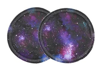 BIO Vložky do podprsenky - Tajemství vesmíru, černé obšití (PUL)