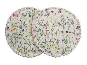 BIO Vložky do podprsenky - Louky květ (bavlněný úplet)
