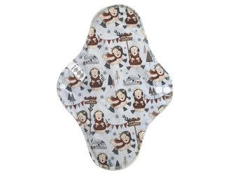 Noční vložka (PUL) - Ovčí radovánky, sv. modrý velur (kojenecký plyš)