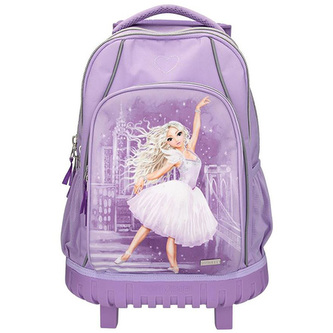 Školní trolley batoh Top Model, Fialový s baletkou