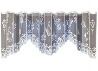 Dekorační žakárová záclona s řasící páskou SANDY 160 bílá 300x160 cm MyBestHome