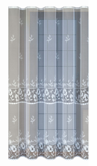Dekorační žakárová záclona s řasící páskou VILMA 250 bílá 200x250 cm MyBestHome