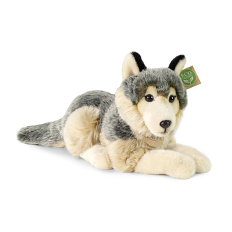 Plyšový vlk ležící 30 cm ECO-FRIENDLY