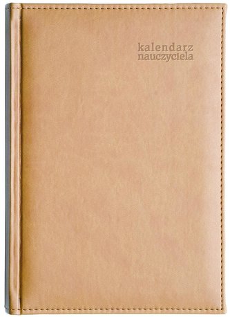Kalendarz naucz. 2023/24 A5 tyg. Vivella beżowy