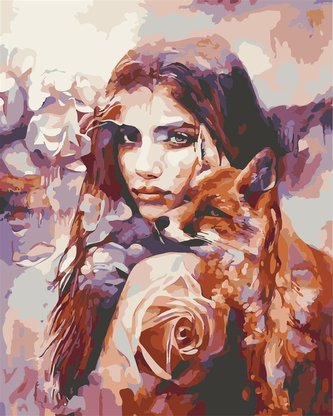 Malowanie po numerach - Portret Kobiety 30x40cm Malowanie po numerach - Portret Kobiety 30x40cm