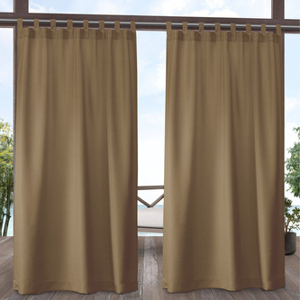 Venkovní zahradní závěs s poutky SANTIAGO cappuccino color 44 155x240 cm (cena za 1 kus) MyBestHome