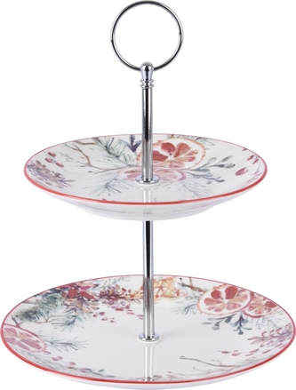 Porcelánový etažér 23x19 cm pomeranče