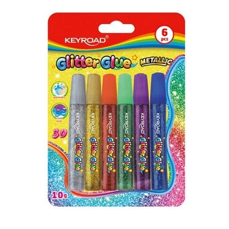 Klej brokatowy metaliczne 6x10g