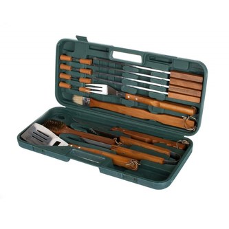 HAPPY GREEN Souprava na grilování BBQ, 18 ks, v kufříku HAPPY GREEN Souprava na grilování BBQ, 18 ks, v kufříku