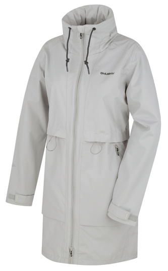 Dámský hardshell kabát Nevr L lt. grey - XL