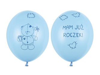 Balony Miś - mam już roczek 30cm 6szt