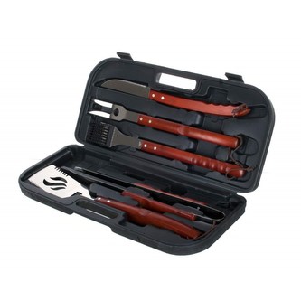 HAPPY GREEN Souprava na grilování BBQ, 5 ks, v kufříku HAPPY GREEN Souprava na grilování BBQ, 5 ks, v kufříku