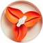 PetDreamHouse zpomalovací miska Spin Bougainvillea oranžová S VADOU