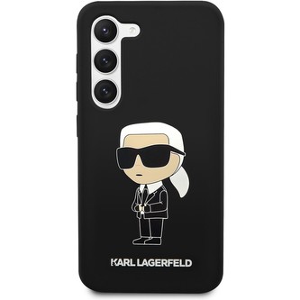 Karl Lagerfeld Liquid Silicone Ikonik NFT kryt Samsung Galaxy S23 černý