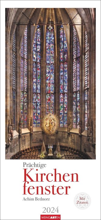 Prächtige Kirchenfenster Kalender 2024