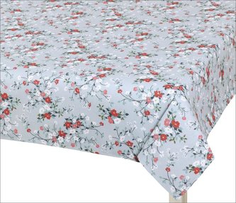 Ubrus DITA - kvítí na šedé - 70x70 cm