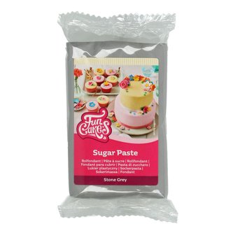 Šedivý fondán stone grey FunCakes, 250 g