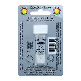 Prachová barva Sugarflair (2 g) Christmas White 2g