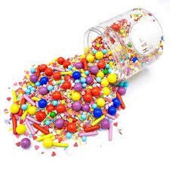 Cukrové zdobení Happy Sprinkles Spreadlove 180g