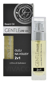 Vivaco Pečující olej na vousy 2 v 1 Gentleman 30 ml