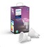 PHILIPS Hue White and Color Ambience, 2x žárovka, 5,7 W RGB DIM GU10