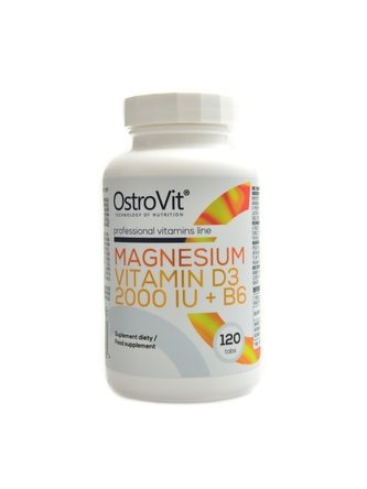 Ostrovit - Magnesium + vitamin D3 2000 IU + B6 120 tablet